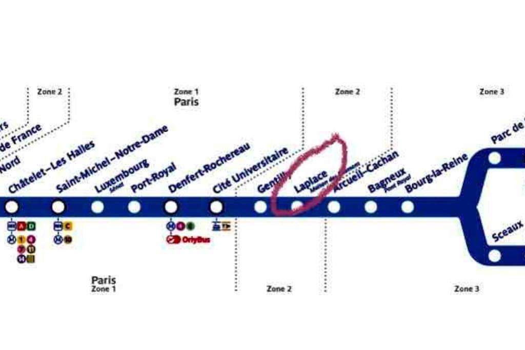 Beau T3 A Arcueil A 3 Min Rer B « Laplace » Екстер'єр фото